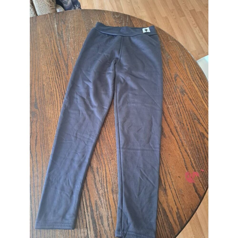 New Medium Niyokki Grey Fleece Sherpa Lined Slim Fit Warm Leggings Pants Casual